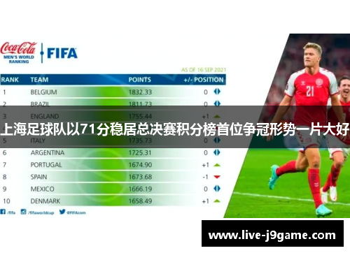 上海足球队以71分稳居总决赛积分榜首位争冠形势一片大好